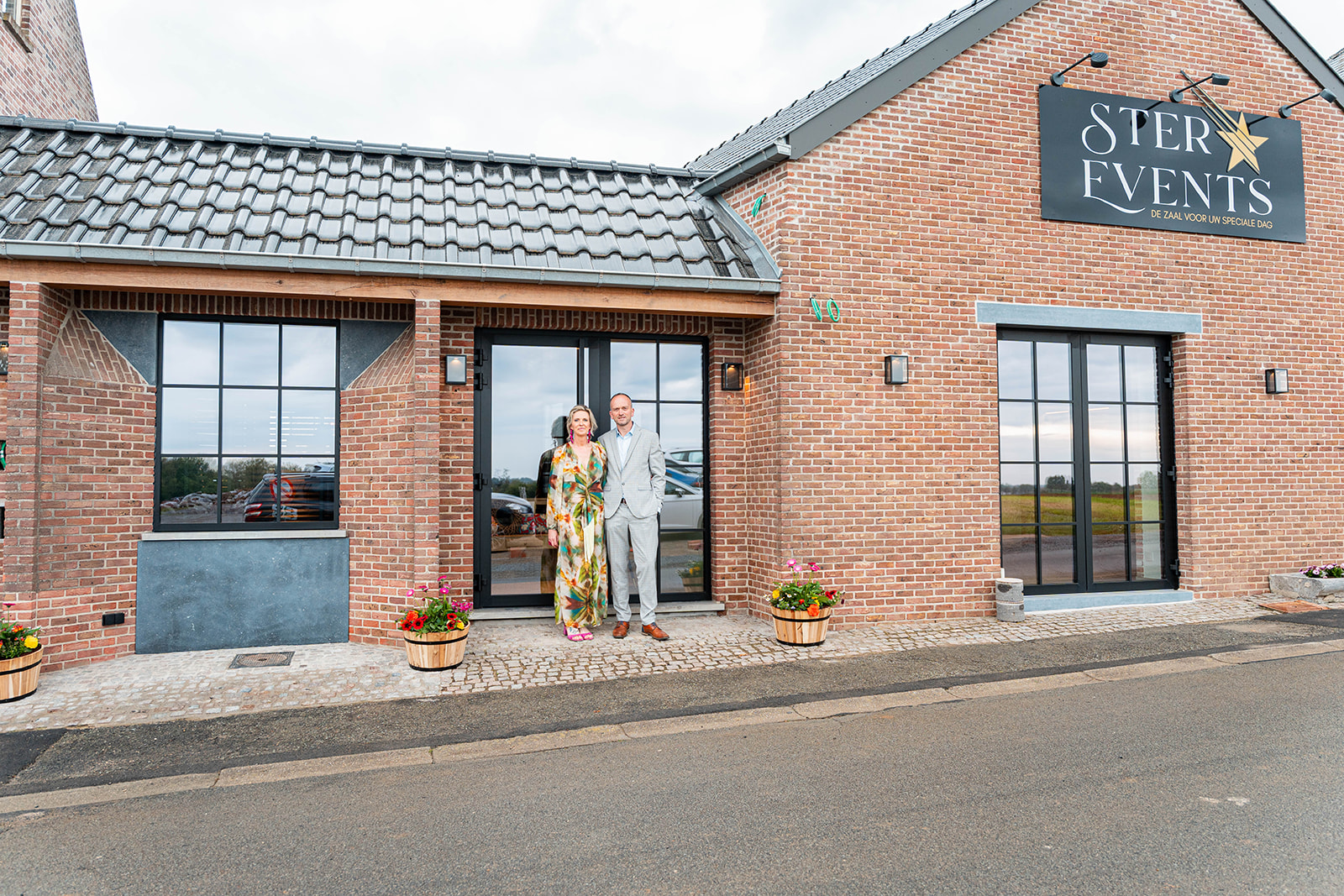 Vooraanzicht van Ster Events feestzaal
